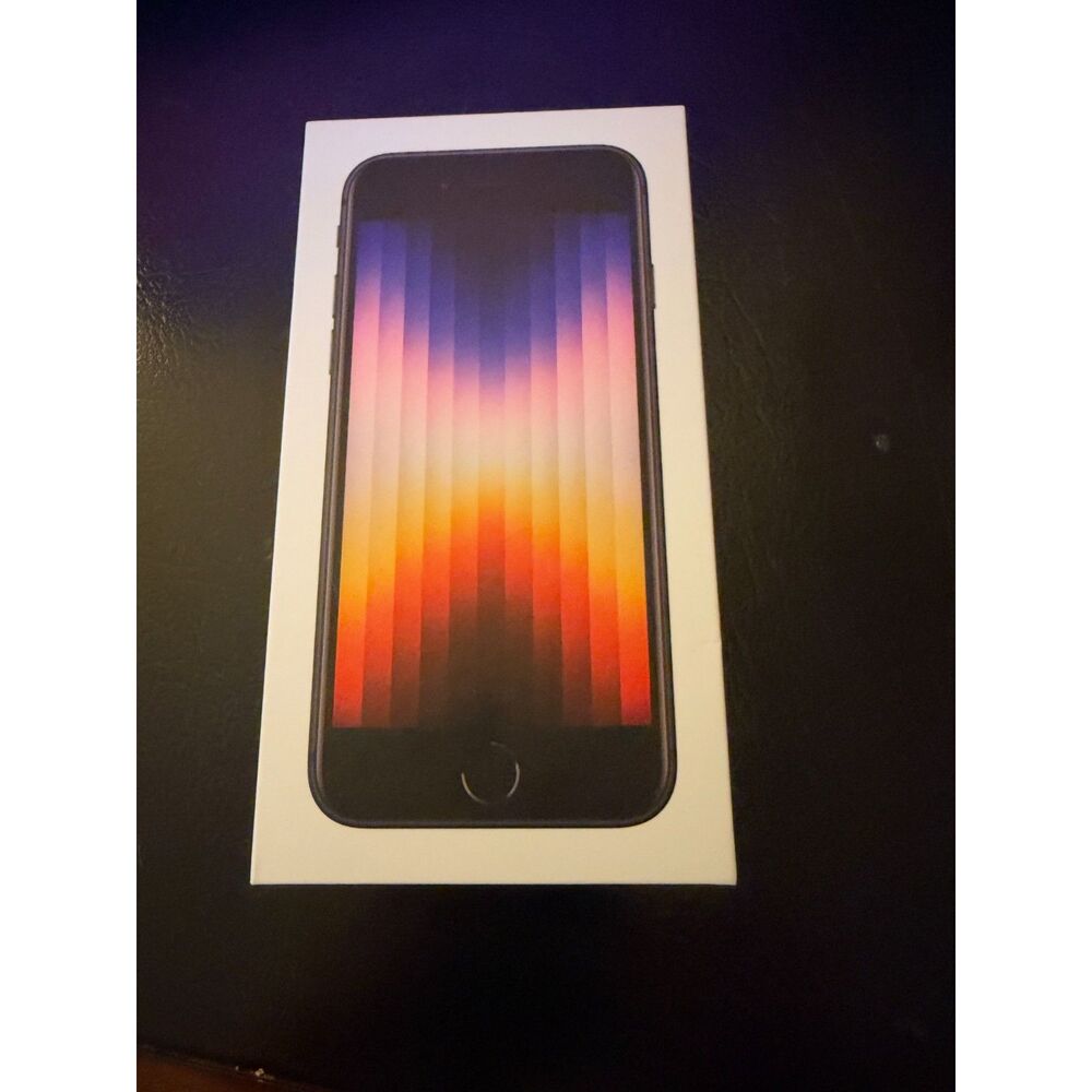 Apple iPhone SE Midnight 64GB 2022 EMPTY BOX ONLY - Phone and parts NOT included